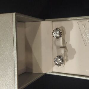 Swarovski Silver Crystal Stud Earrings